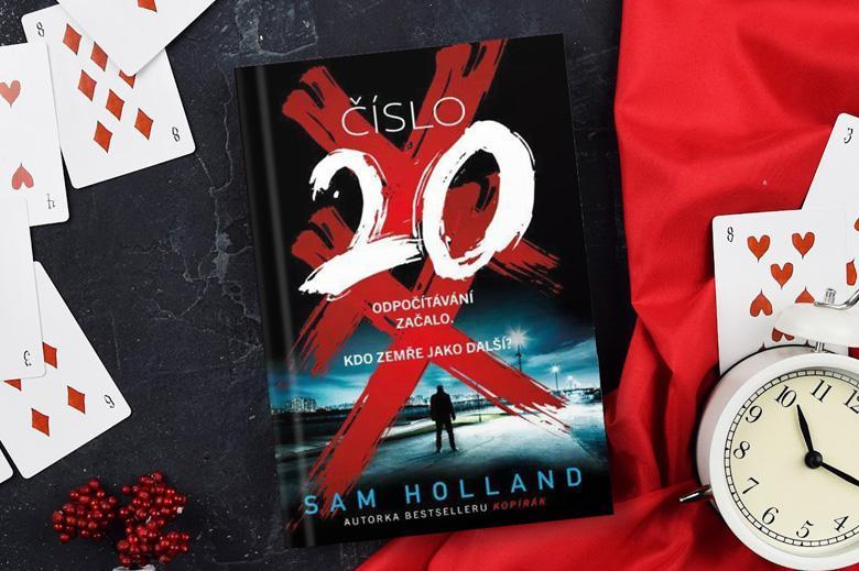 Číslo 20: Novinka od autorky bestselleru Kopírák – Sam Holland. Už obálka s krvavě rudými XX a efektně „krví pocákaná“ ořízka dávají tušit, že tohle budou zase jatka